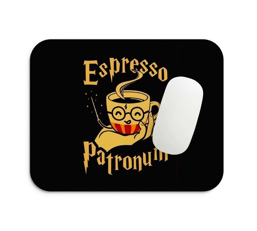 Gifts Export Hub Mouse Pad for Laptop Desktop PC Gaming Mousepads Rubber Base with Anti-Skid Smooth Surface (22 cm x 18 cm) Harry Potter – Elder Wand & Lightning Scar Design-32 1