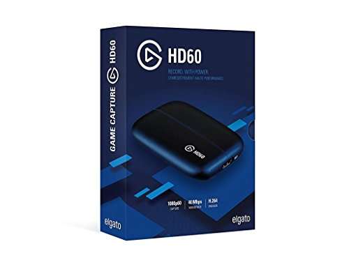 Elgato Game Capture HD60, for Playstation 4, Xbox One and Xbox 360, or Nintendo Switch Gameplay, Full HD 1080p 60fps 1