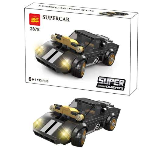 SIBIT Supercar Building Blocks Toys Speed Champions Racing Car Kit Collectible Sport Cars Model Ideal Gifts (193 pcs) 1