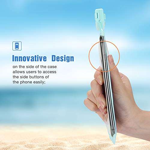 ProCase 2 Pack Waterproof Phone Pouch, Underwater Phone Case Up to 7", Dry Bag for iPhone 17 Air 16 15 14 13 Pro Plus Max, Galaxy S24 S23 S22 Ultra Pixel, Beach Essentials -Green & Black 6