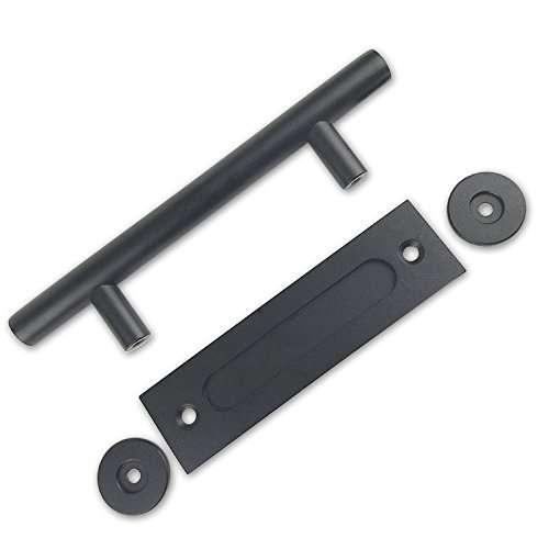 Matte Black Barn Door Handle and Pull Wooden Sliding Door Handle Flush Pull 3
