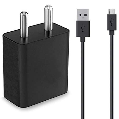 Sachdeal 2 W 1 Port USB Wall Charger for Speakers, Power Banks, Cameras and Android Phones and Micro USB Devices with Micro USB Cable - Mix Colour