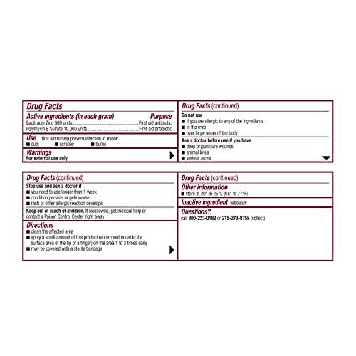 Polysporin First Aid Antibiotic Ointment -1 oz, Pack of 3 5