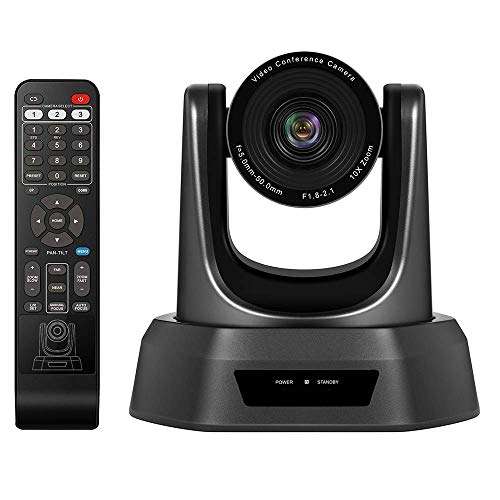 goldensky Conference Room Camera Full HD 1080p USB PTZ Video Conference Camera for Business Meetings Wide Angle More Optical Zoom (10x Optical USB) 1