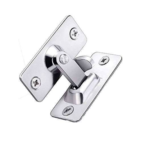 WjDmY Right Angle Lock 90 Degree Room Door Buckle Buckle Suitable for Bathroom Barn Door Sliding Door Buckle Bending Right Angle Door 1