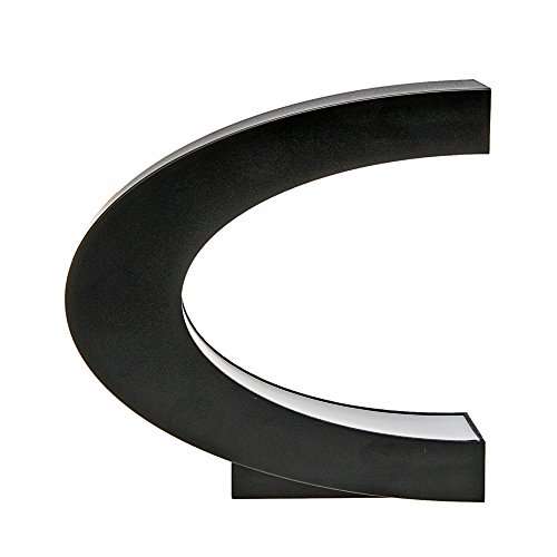 Floating Globe, Joso Magnetic Levitation Globe Rotating Globe Educational Learning Geographic World Map with Funny C Shape Desktop Stand and LED Light for Home School Desk Office Decoration - Gold 2