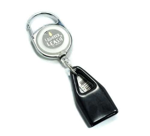 Premium Lighter Leash Retractable Keychain Clip (White)