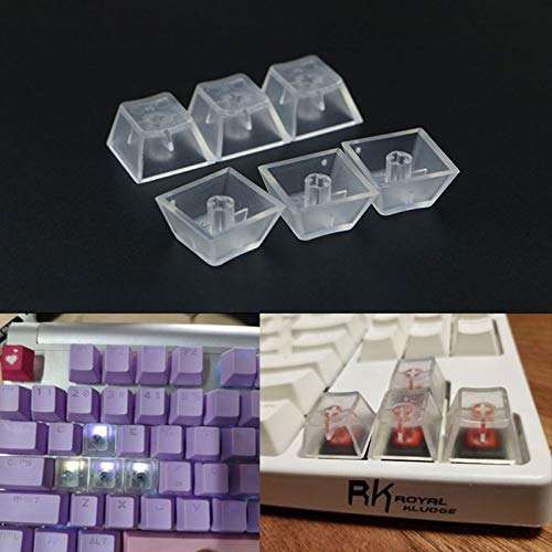 10 Pcs Transparent ABS Keycaps Mechanical Keyboard Keycaps Matte Backlit Keycaps For Cherry Switch Mechanical Keyboard Dies For Card Making On Clearance 4