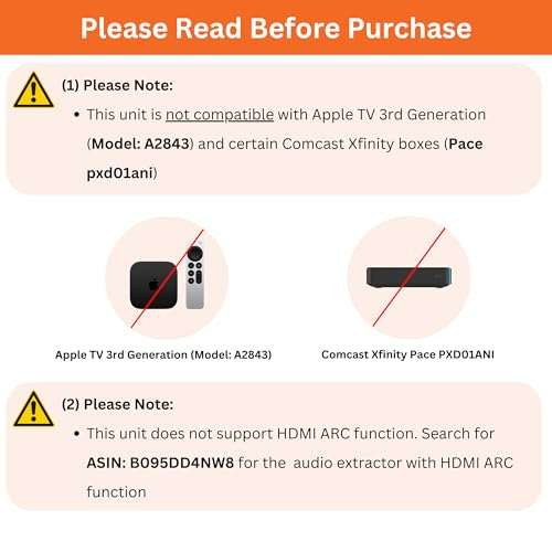 4K 60Hz HDMI Audio Extractor Converter SPDIF + 3.5MM Output Supports HDMI 2.0, HDCP 2.2, 1080P@120Hz, 1080P@144Hz, Dolby Digital/DTS Passthrough CEC, HDR10 by J-Tech Digital [JTD18G-H5CH] 2