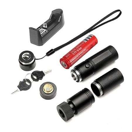 Rechargeable High Power Green Laser Beam Pointer Disco Light with (7 Miles Range) with Battery and Charger 6