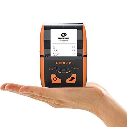 Rongta Receipt Printer Bluetooth, Portable Thermal Receipt Printer, Mini Mobile Printer for Small Business ESC/POS, Restaurant, Sales, Kitchen, Support iOS & Android Windows (58MM-RPP200) 3