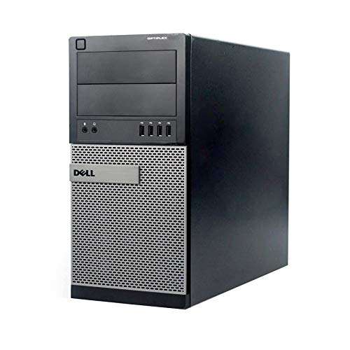 Dell Optiplex 9020 Tower PC Desktop Computer - Quad Core Intel i7 4th Gen, 8GB DDR3 RAM, 256GB SSD, New Keyboard, Mouse, WiFi Adapter, Windows 10 Home(Renewed) 1
