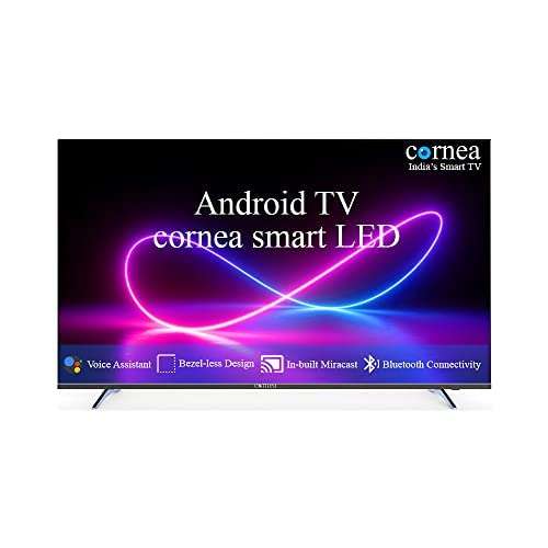 Cornea Bezelless 127 cm (50 inch) Ultra HD (4K) Smart Android LED TV, Black (2022 Model) (with No Cost EMI Offer on All Major Banks) 1