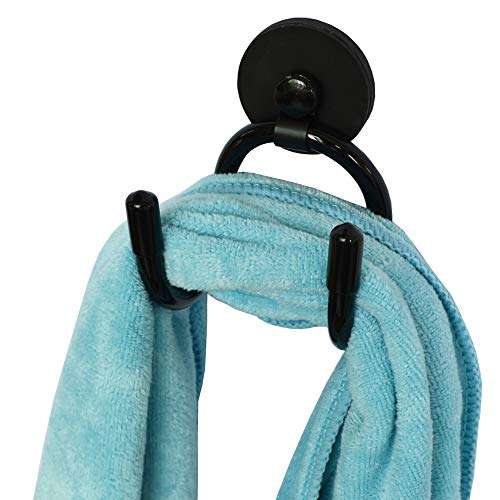 YYST Mini Magnetic Towel Hook Towel Hanger Rack for Kitchen Dish Towels, Hand Towels, Sports Sweat Towels, Gym Towels, etc. Not for Bath Towels - Hold up to 0.5 Lb- No Towels Included (1) 1