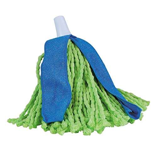 Xenos Microfiber Cone MOP and Cone Broom Used for Cleaning Dusty and Wet Floor Surfaces and Tiles. 1