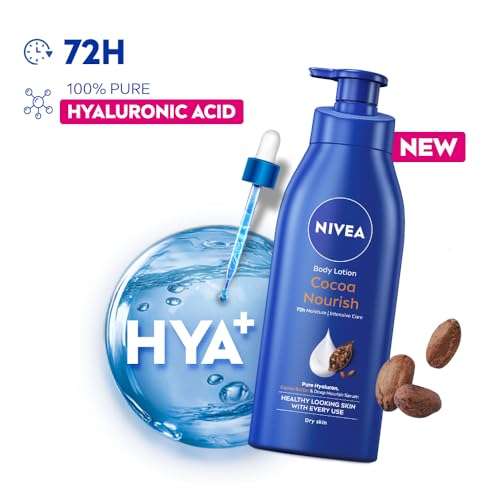 NIVEA Cocoa Nourish 400ml Body Lotion with Deep Moisture Serum| 72 H Moisturization | With Cocoa Butter & Coconut Oil | Non Greasy & Healthy Looking Skin |For Very Dry Skin 2