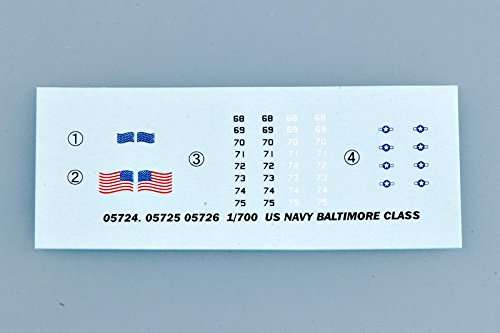 Trumpeter 1/700 USS Baltimore CA68 Heavy Cruiser 1944 Model Kit 3