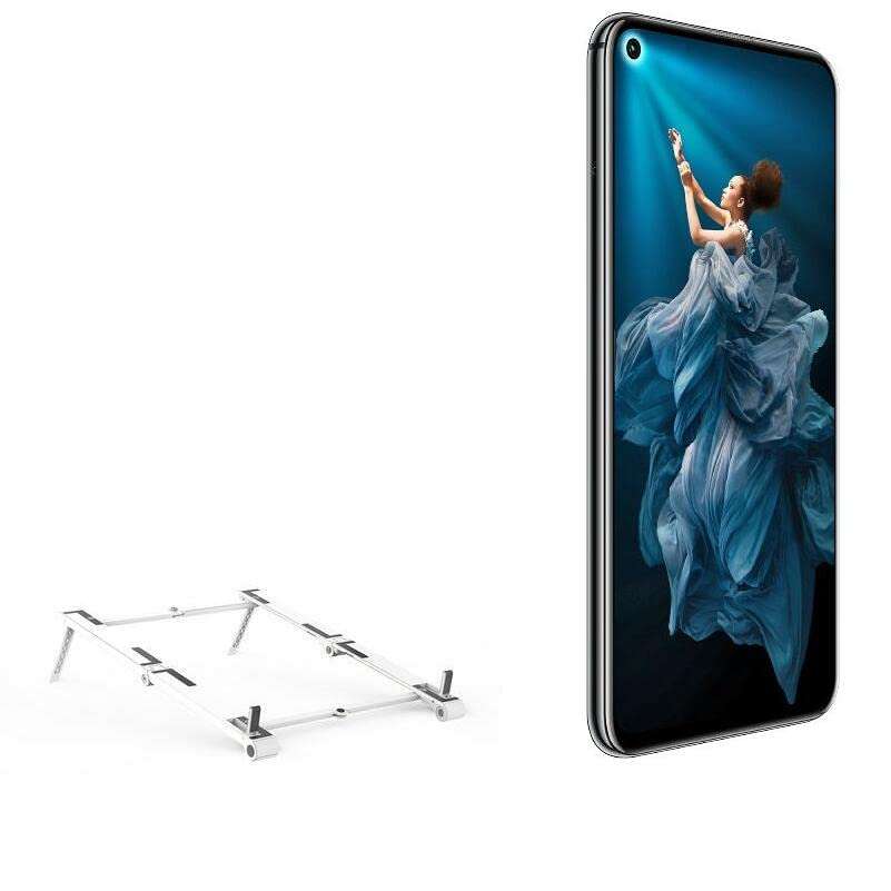 BoxWave Stand and Mount Compatible with Honor 20 (Stand and Mount by BoxWave) - Pocket Aluminum Stand 3-in-1, Portable, Multi Angle Viewing Stand for Honor 20 - Metallic Silver 1