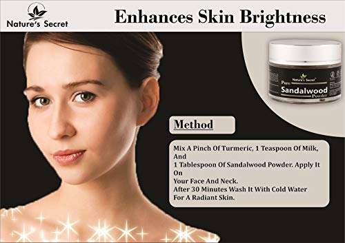 Nature's Secret Sandal Wood Powder with Glass Jar Packing, Brown, 30 g 3