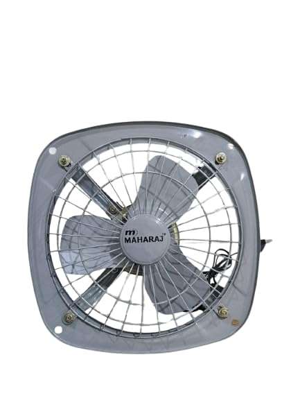 mMAHARAJ 9 Inch Air Exhaust Fan, Gray, Rust Proof Body, 1 Year Warranty Suitable for Bathroom, Kitchen, and Office| 1