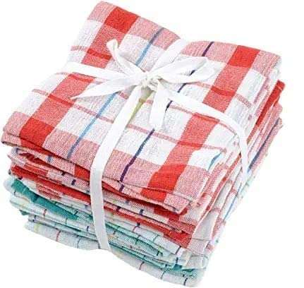 Generic Cleaning Cloth Multipurpose Kitchen Towels Cotton Dish Napkin - Machine Washable - Multi Coloured (Pack of 10) 1