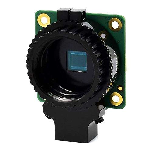 Raspberry Pi HQ Camera Module for Raspberry Pi 4 3 Model B, with 12.3MP IMX477 Sensor Supports C- and CS-Mount Lenses,High Resolution and Sensitivity,Alternative for Camera Module V2