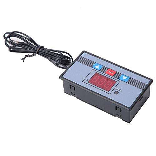 Digital Display Controller Module, Temperature Control Switch, DC12V/DC24V/AC110~220V NTC10K Temperature Controller for Industry Equipment for Home(DC12V) 3