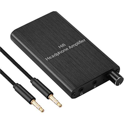 Headphone Amplifier, Portable HiFi Headphone Amp 3.5mm Stereo Audio Gain Switch Support Impedance 16-300Ω Headset for MP3/MP4 /Phones/Digital Players/Computers/Xbox one,PS4,PS5 Controller 1