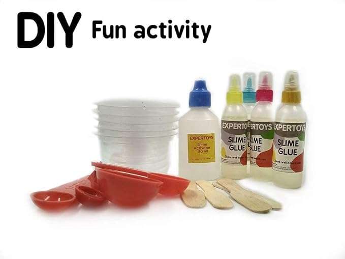 TOYIQ Mermaid &Aqua Slime (DIY Slime kit Make Your own Mermaid and Aqua Slime Making Kit for Kids | 6 Years and Above | Art and Craft Fun Activity Set for Children for Girls and Boys 4