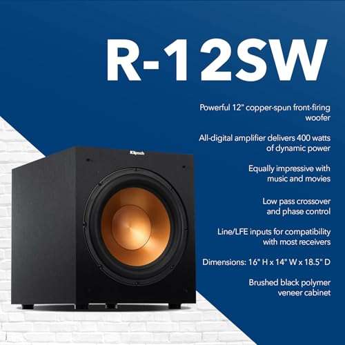 Klipsch Reference 5.2 Home Theater System, Bundle 2X R-625FA Floorstanding 2X R-12SW Subwoofer, R-52C Center, R-41M Bookshelf Speakers, and Integra DRX 3.4 100W 9.2-Channel 8K Network AV Receiver 5