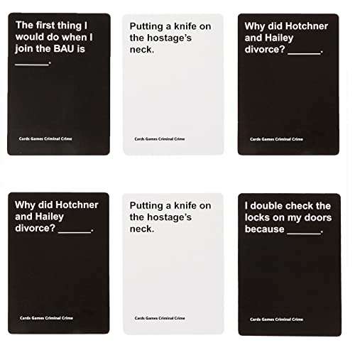 Cards Game Criminal Crime Edition with 311 Cards - A New Party Game for Adult 5