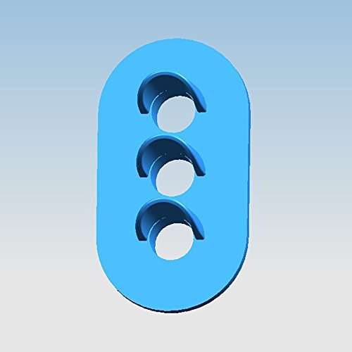 Evemodel 10 Sets Target Faces with LEDs for Railway Signal HO OO TT Scale 3 Aspects JTD18 3