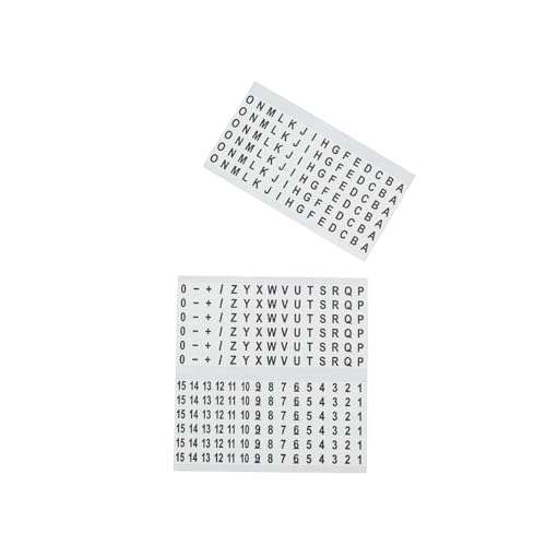 Klein Tools 56253 Wire Marker Book, Black Letters, Numbers, and Symbols 4