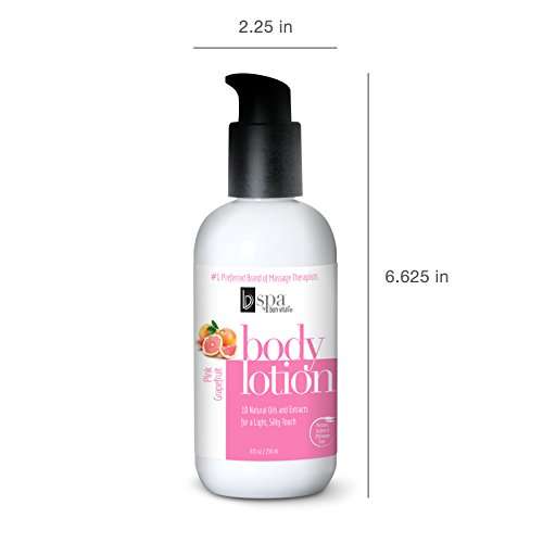 BV Spa by Bon Vital' Moisturizing Body Lotion, Pink Grapefruit Scented Body Silk for Dry Skin Repair, Anniversary for Women, Moisturizer with Essential Oils for Soft Skin 5