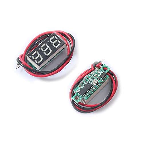 DC 0-30V LED Display Digital Voltmeter Board Two-Wire Mini Digital Voltmeter Voltage Tester Meter Panel 1