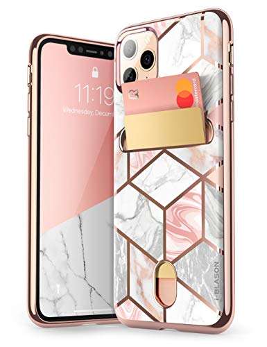 i-Blason Cosmo Wallet Slim Designer Wallet Case for Apple iPhone 11 Pro (2019), 5.8 Inch (Marble) 1