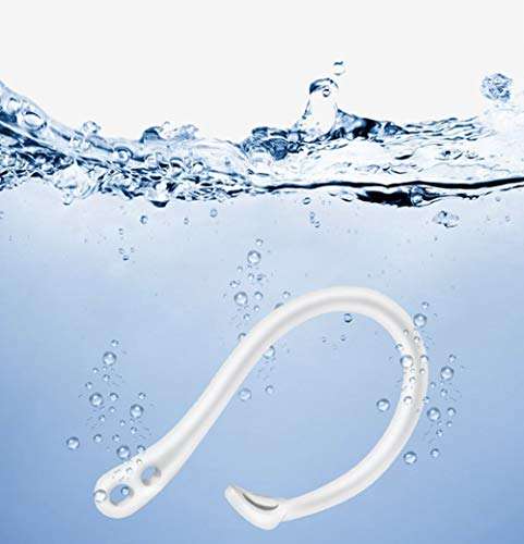 ALXCD Earhooks Replacement for Air Pods Pro, Anti-Slip Over-Ear Soft TPU Earhook [Anti Slip][Anti Lost], Designed for Air Pods Pro Headphones, 2 Pairs, White 3