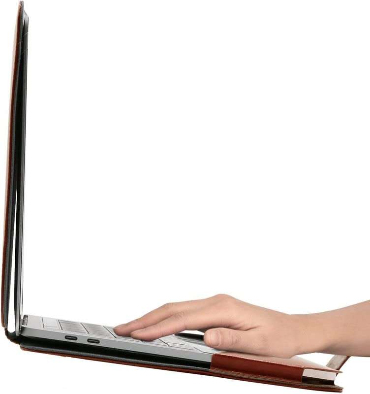 Flausen Original PU Leather Laptop Cover for Acer Aspire 5 A515-56-54Fn, Tan Brown (FLX-950) 5