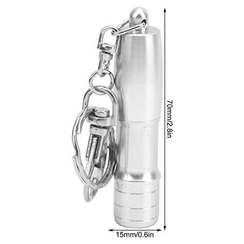 Billiard Tip Pricker, Aluminum Billiard Pricking Pin Cue Pricker with Keychain Pool Stick Needle Billiard Accessory (Silver) Cosmetic supplies 2