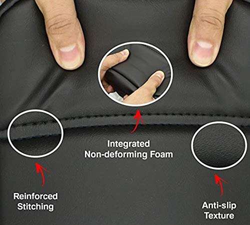 IGNITEX Waterproof Original Leather Seat Cover for Royal Enfield Classic 350, Bullet Classic, Bullet 350, Classic 500 & Desert Storm 500, Black 5