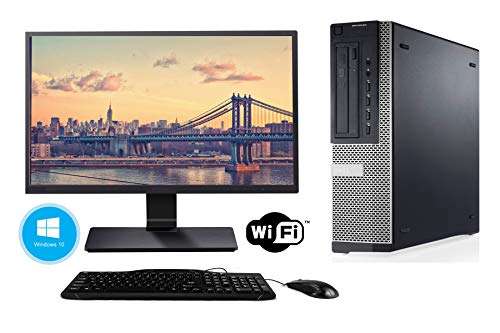 Dell Optiplex 7010 Desktop - New 22 Inch LED Monitor - Intel Core i5 3470 8GB DDR3 RAM, 128GB SSD and Windows 10 Professional (Renewed) 4