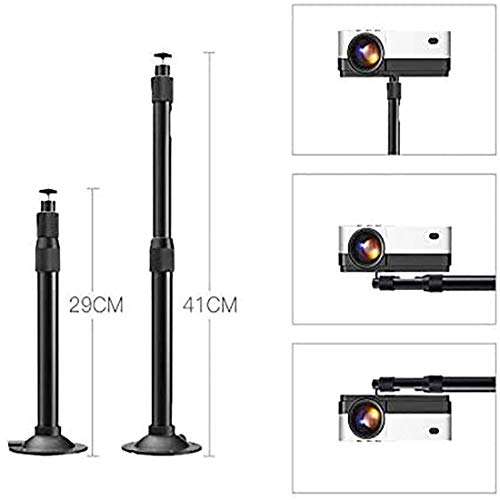 Universal Ceiling Projector Mount Angle Adjustable Bracket Holder with 360 Degrees Rotatable Heads for Mini Projector Camera Home Surveillance System,Black 2