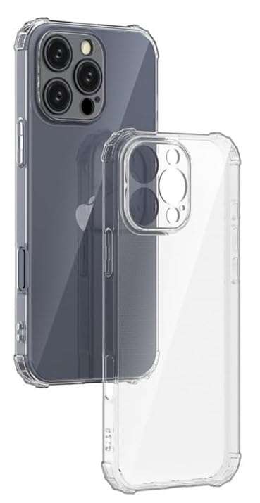 Glasgow | for [ Apple iPhone 16 Pro ] | Soft TPU Silicone Bumper Corner Protection Back Cover Case Compatible for [ Apple iPhone 16 Pro ] - Transparent 1