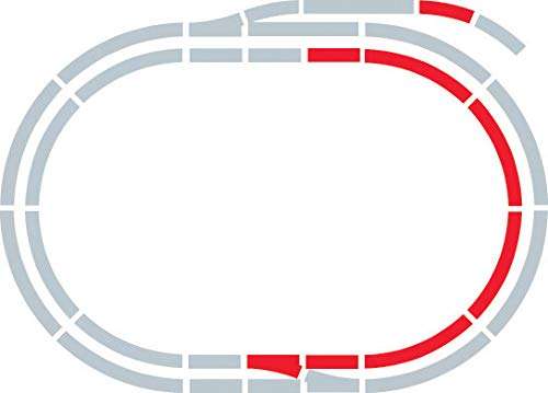 Hornby Hobby Train Tracks - R8223 Extension Pack C Track Pieces - Small Scale Model Accessories for Train, Electric Railroad Supplies with HO/OO Gauge Compatibility, Straight/Curved Tracks 2