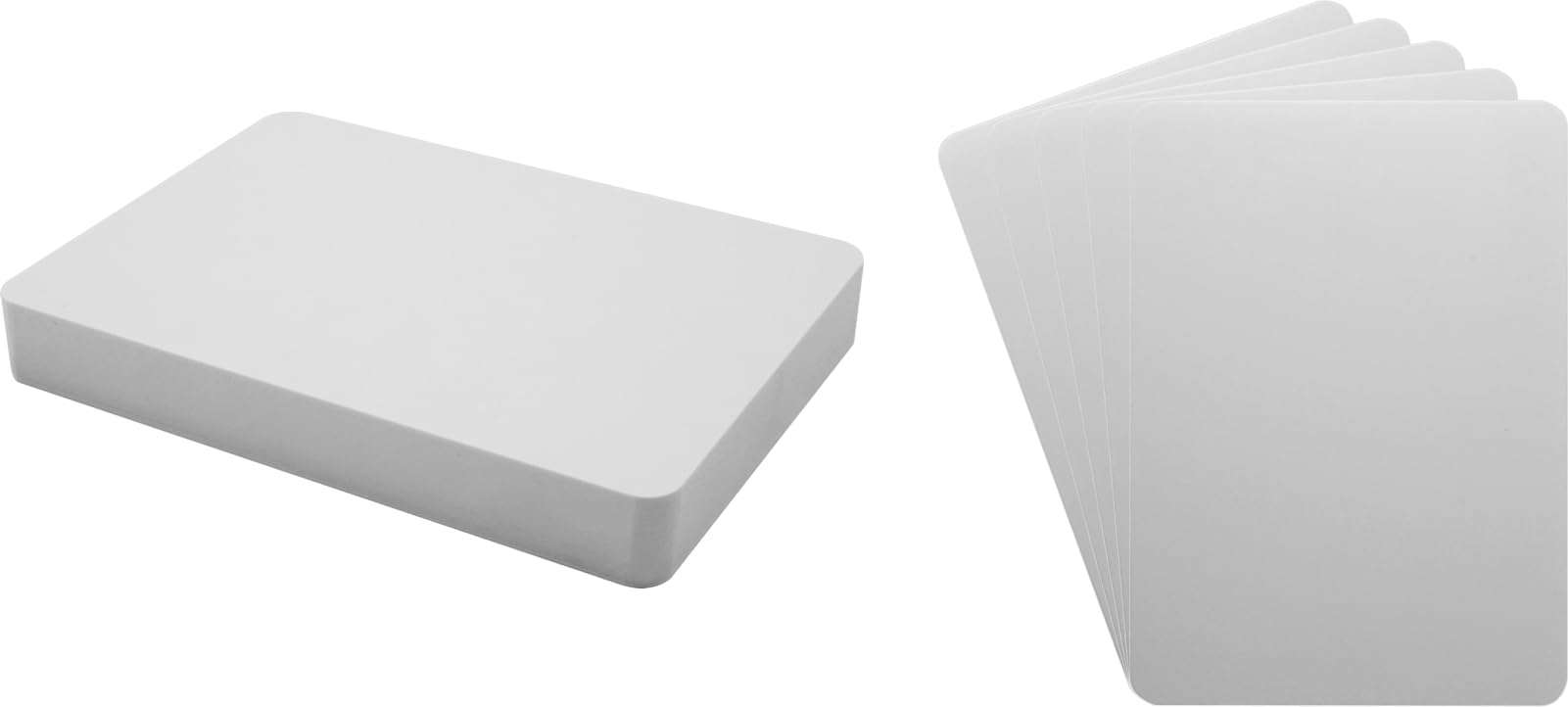 (30) White Heavy Duty 30mil Narrow CD Jewel Box Divider Cards - 4-7/8" x 6-3/4" - #CDNS68NWH30 1