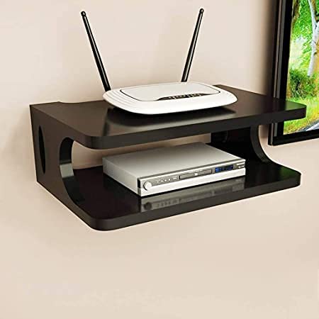 Set top Box Stand| Wall Shelf| Wall Mount| Wall Bracket| Wall Rack| Wall Mounted Stand| Wall Holder| TV Unit Wooden| TV Unit Shelf| TV Unit Rack| TV Unit Wall Mount| TV Units| TV Unit Shelves (Brown)