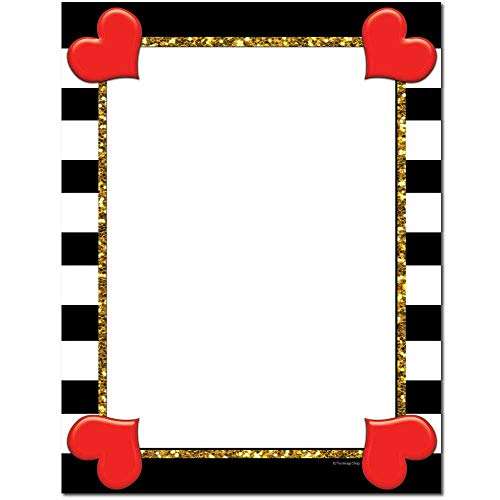 Hearts & Stripes Letterhead Laser & Inkjet Printer Paper (100 Pack)