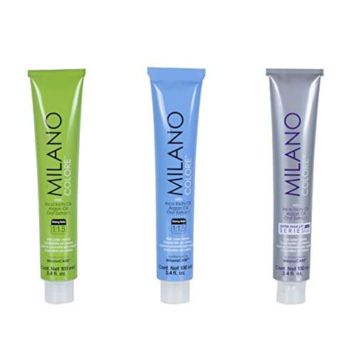 Milano Care Milano Colore – Nourishing Hair Coloring Treatment – Permanent Hair Dye – Hair Color Cream (Peroxide Cream Not Included), CR10 Blue, 100ml/3.4 oz 4