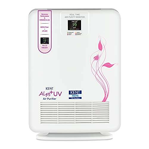 KENT 15008 Alps+ UV Air Purifier | Highly Efficient HEPA Technology | Smart Air Purifier | Cleaner Air Every Time | UV LED That Kills Bacteria & Viruses 1