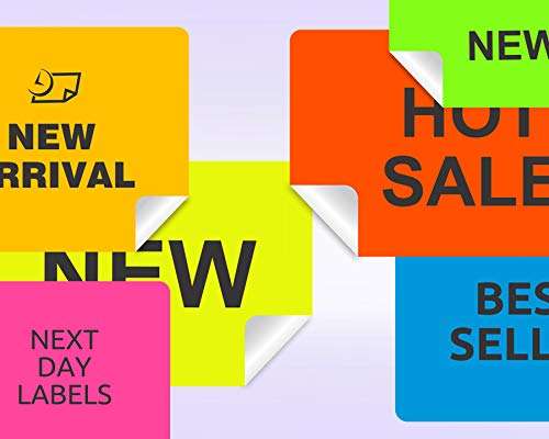 NextDayLabels - 8-1/2 x 11" Neon Color High Light Fluorescent Labels for Laser & Inkjet Printer (Green Fluorescent, 1" x 2-5/8" - 30 Per Page | 750 Labels) 3